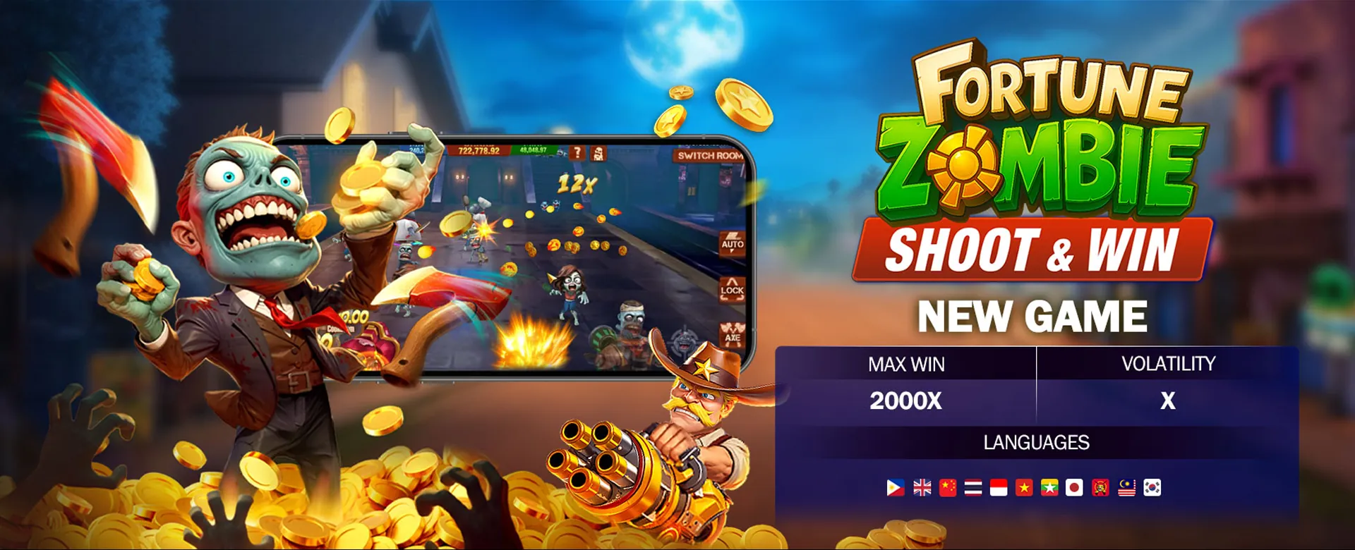 Winph online slot machine game with winning animations